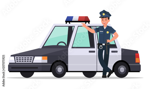 police character vector design no5