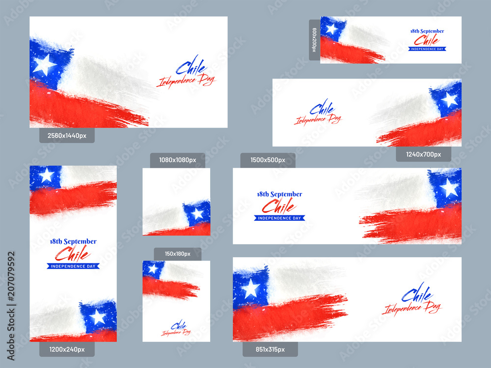Independence Day of Chile Background Design.