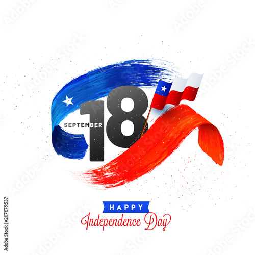 Independence Day of Chile Background Design.