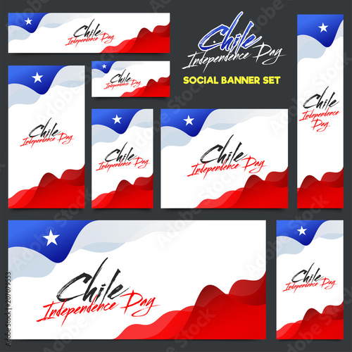Independence Day of Chile Background Design.