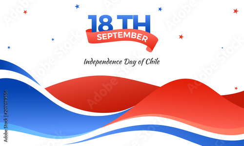 Independence Day of Chile Background Design.