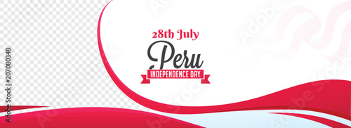 Independence Day of Peru Celebration Background.
