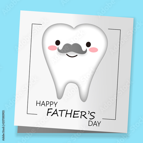 tooth with happy father day