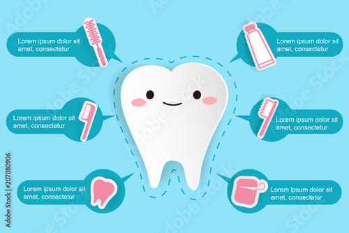 cute cartoon tooth