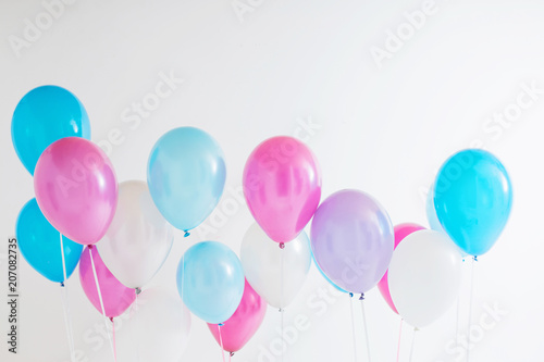 Leinwand Poster balloons on white background
