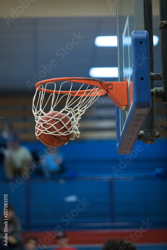 Basketball in net for score