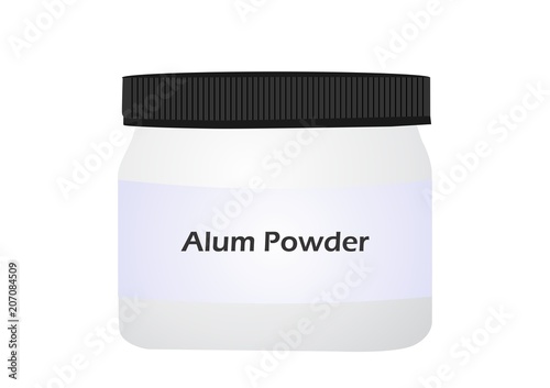 Natural Mineral Alum in Bottle