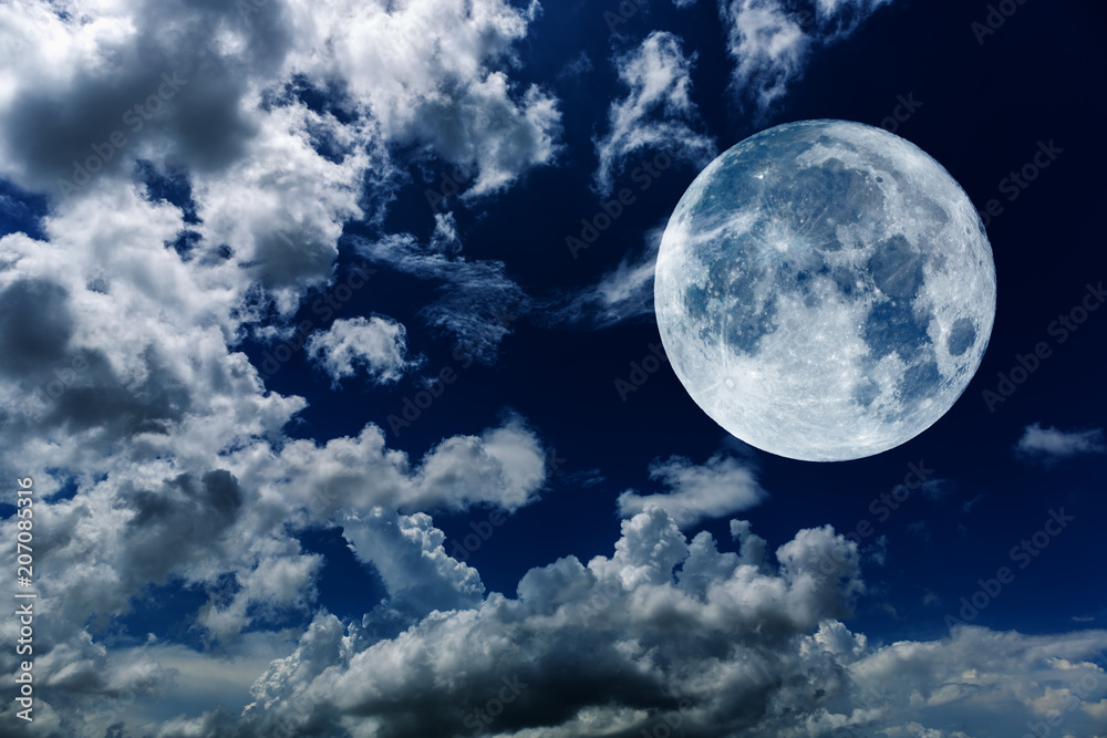 Super moon of background night sky with cloudy Super moon of background night sky with cloudy
