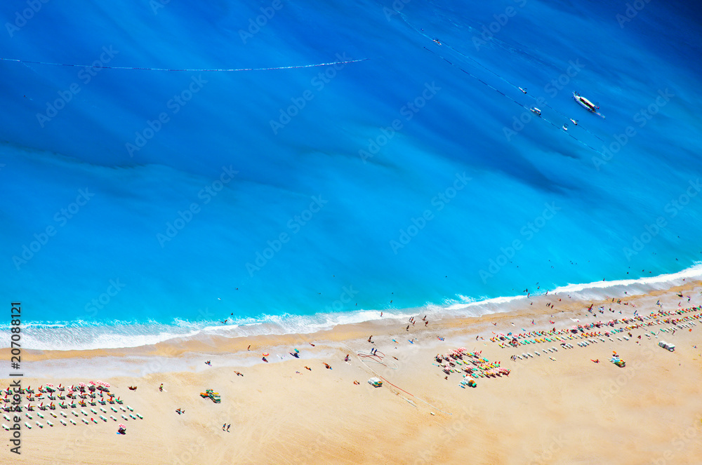 aerial view of Belcekiz beach in Oludeniz, Turkey