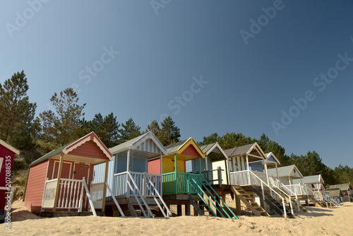 Huts on beach at Holkham Sands, Norfolk © davidyoung11111