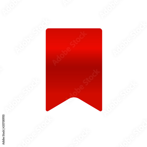 Free Download Simple red bookmark flag ribbon icon illustation - GFXLoad