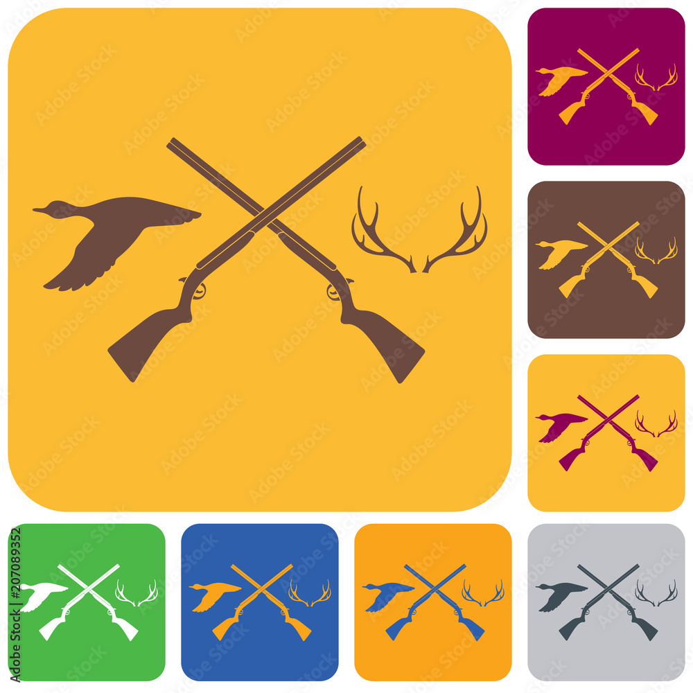 Hunting club logo icon
