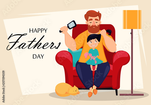 Happy Fathers Day greeting card