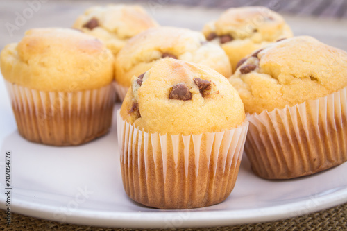 muffins au chocolat