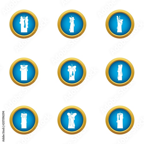 Plug icons set. Flat set of 9 plug vector icons for web isolated on white background