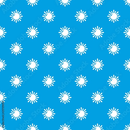 Sun pattern vector seamless blue repeat for any use