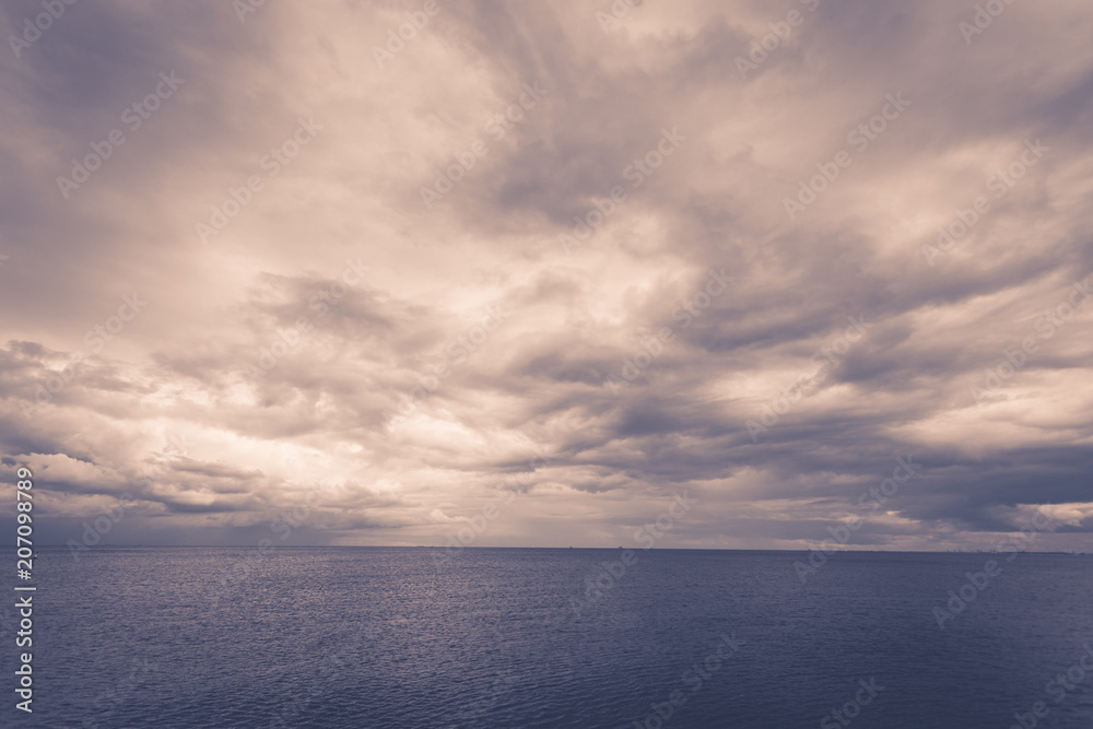 Idyllic shot of horizontal sea water and sky Idyllic shot of horizontal sea water and sky