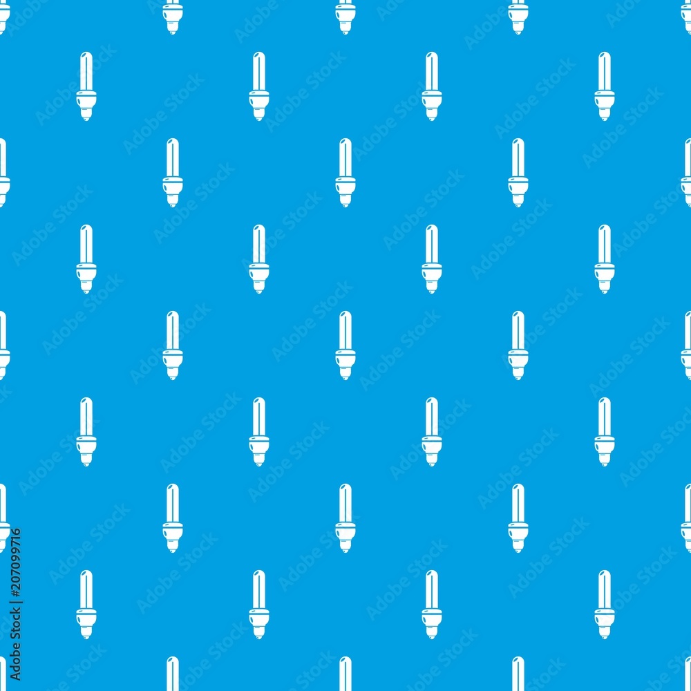 Light bulb energy pattern vector seamless blue repeat for any use