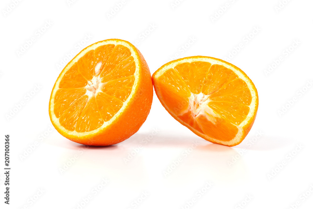 fresh orange fruit on white background isolate. fresh orange fruit on white background isolate.