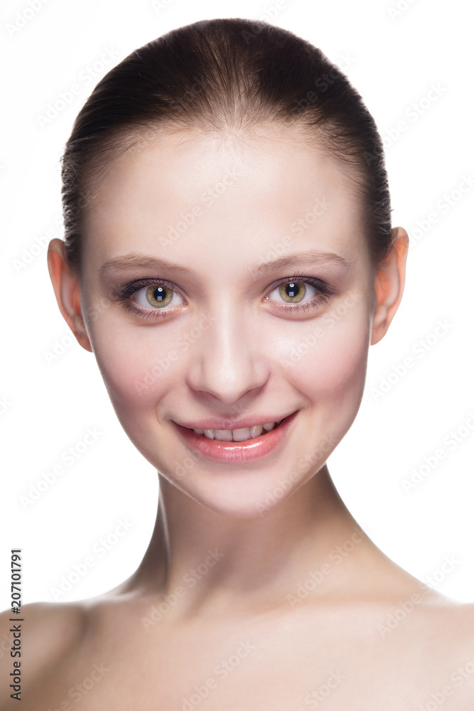 Obraz premium closeup young woman face