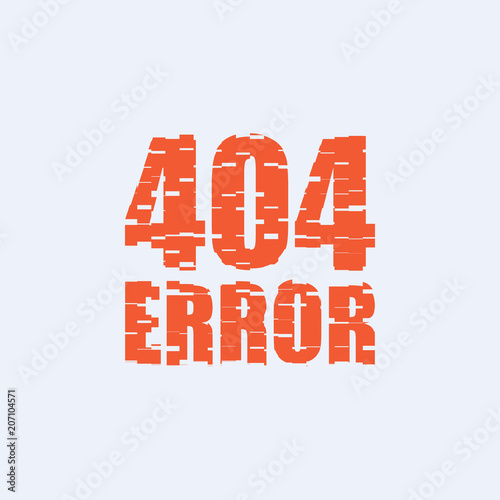 404 error. Abstract vector illustration