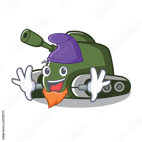 Elf tank character cartoon style
