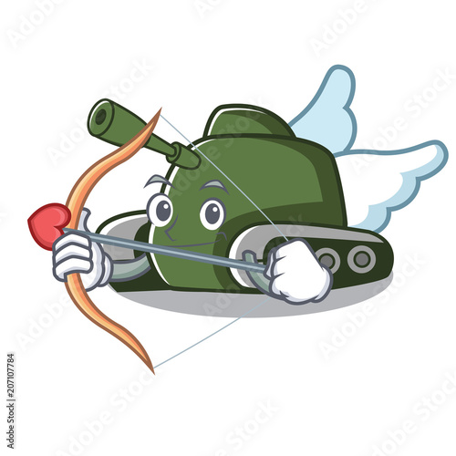 Cupid tank character cartoon style