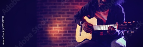 Fotografija Musicians performing at nightclub
