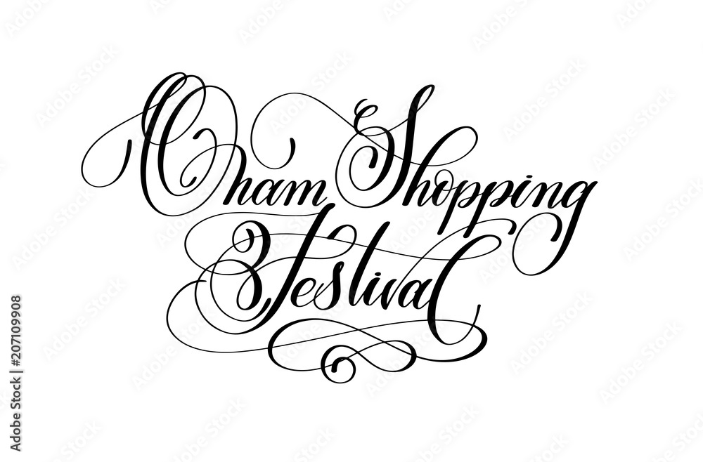 Onam Shopping festival - hand lettering calligraphy text Onam Shopping festival - hand lettering calligraphy text