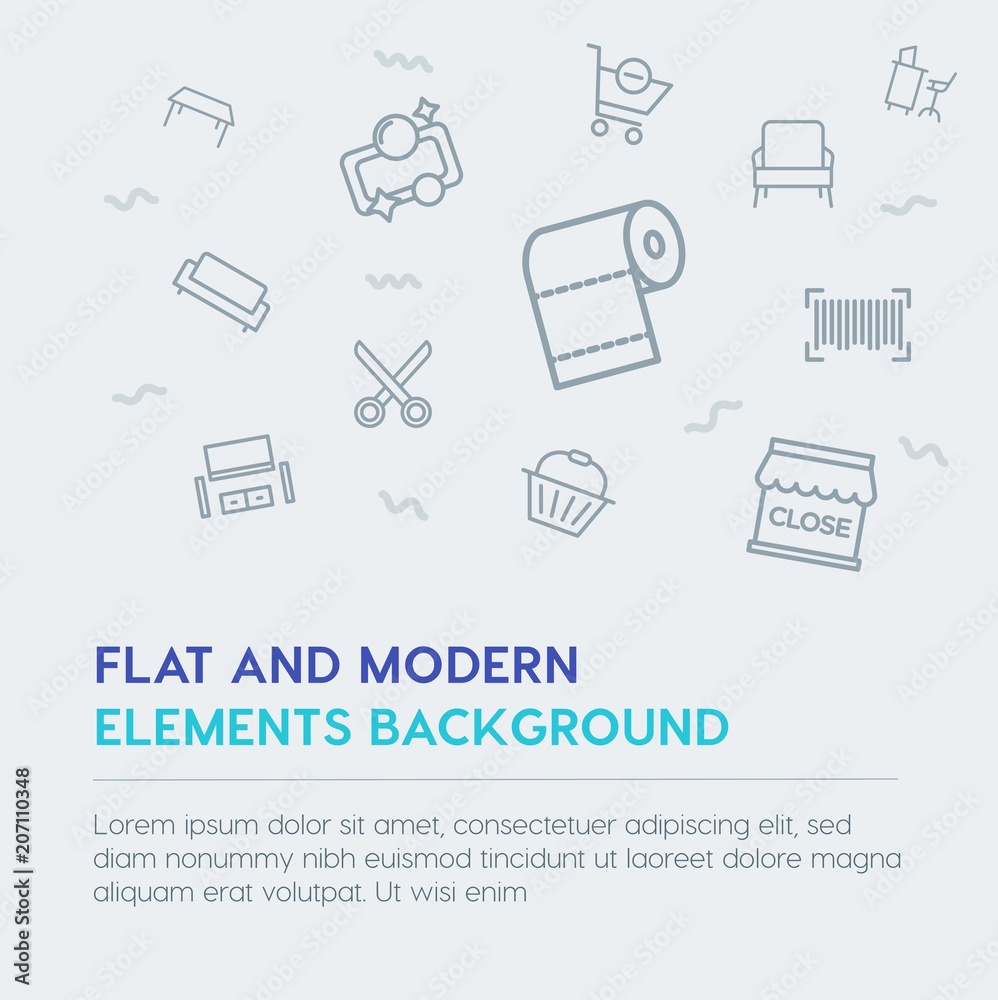 shopping, furniture, housekeeping outline vector icons and elements background concept on grey background.Multipurpose use on websites, presentations, brochures and more shopping, furniture, housekeeping outline vector icons and elements background concept on grey background.Multipurpose use on websites, presentations, brochures and more