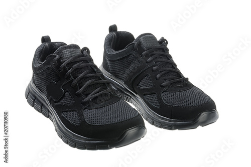 Black Sports Shoes Isolated