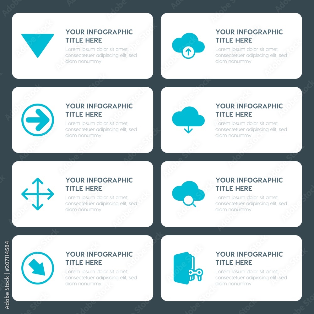 Flat cloud and networking, arrows, folder, cursors infographic timeline template for presentations, advertising, annual reports Flat cloud and networking, arrows, folder, cursors infographic timeline template for presentations, advertising, annual reports