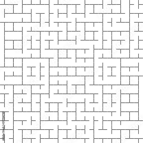 Vector Seamless Geometry Truchet Pattern