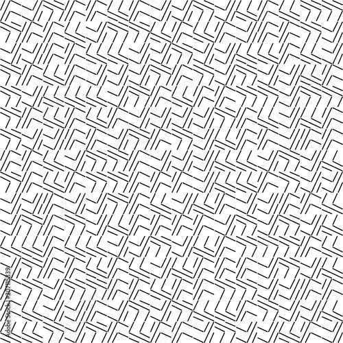 Vector Seamless Geometry Truchet Pattern