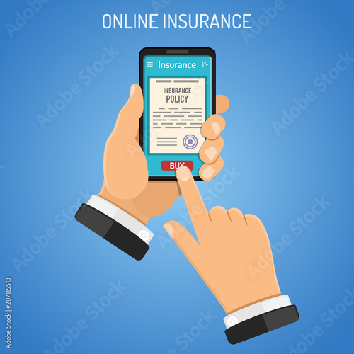 Online Insurance Services Concept
