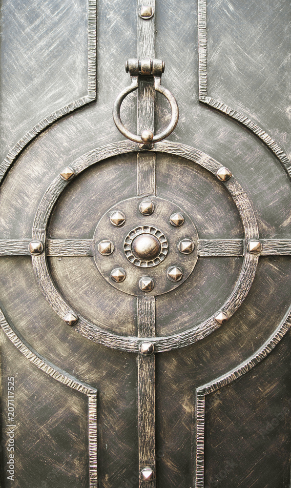 modern wrought-iron doors in retro style