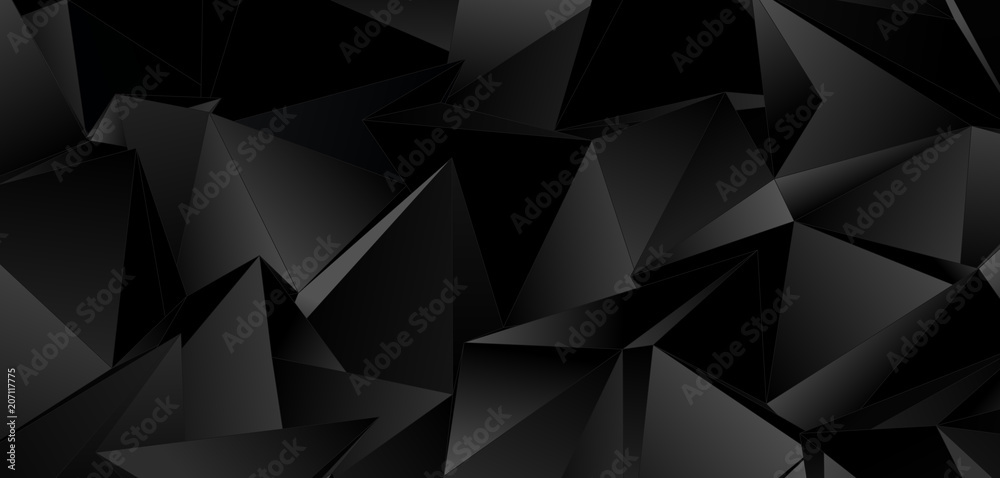 Fototapeta premium Low-Poly triangular background