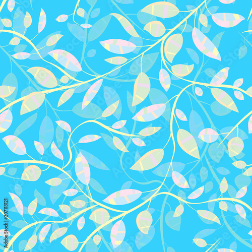 Seamless repeating floral pattern