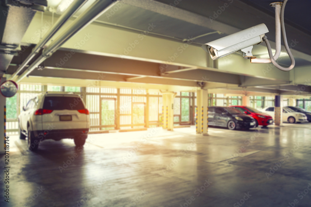 CCTV security camera installed for car park CCTV security camera installed for car park