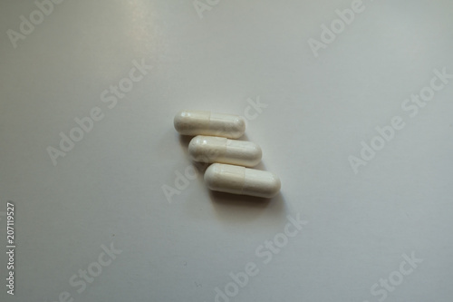 Magnesium citrate capsules from above (three items) photo