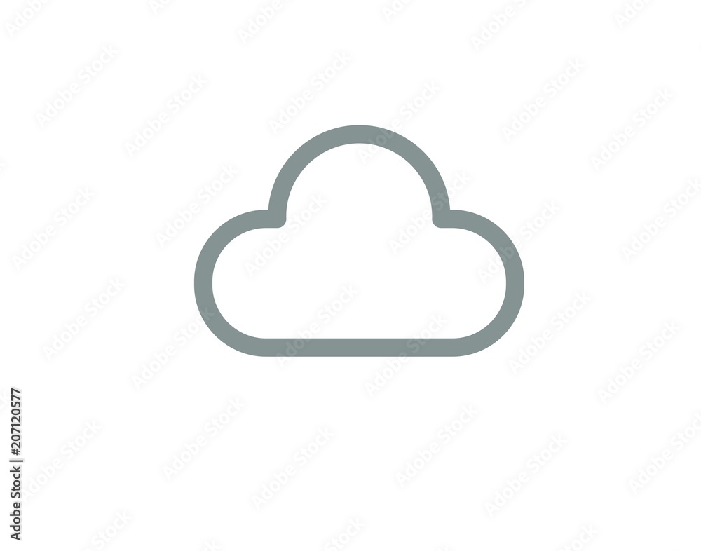 Cloud Internet icon for online connectivity and web services Cloud Internet icon for online connectivity and web services