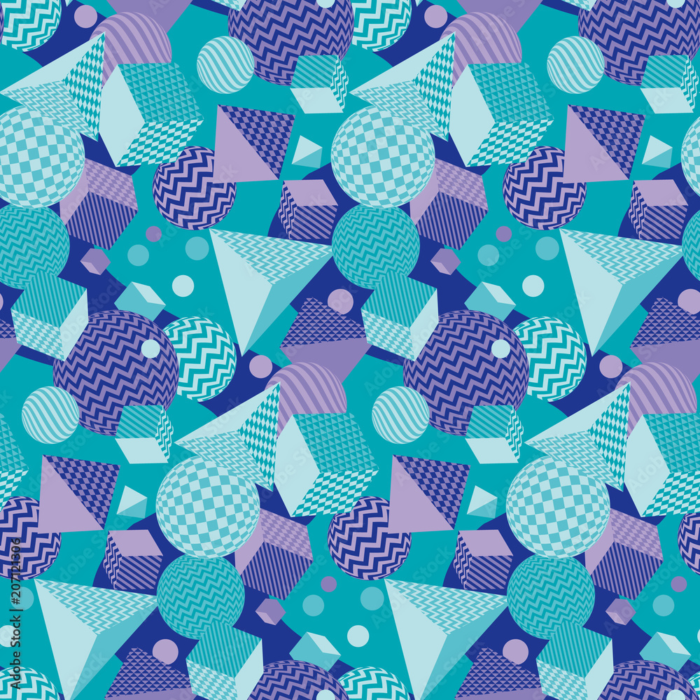 Complicated and chaotic geometric seamless pattern.