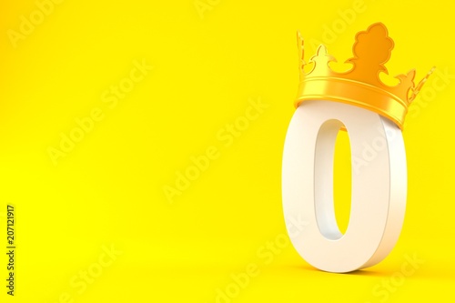 Foto Zero number with crown