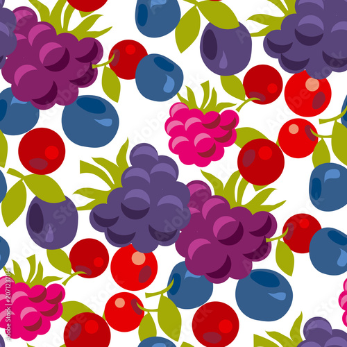 Assorted forest berries sea...