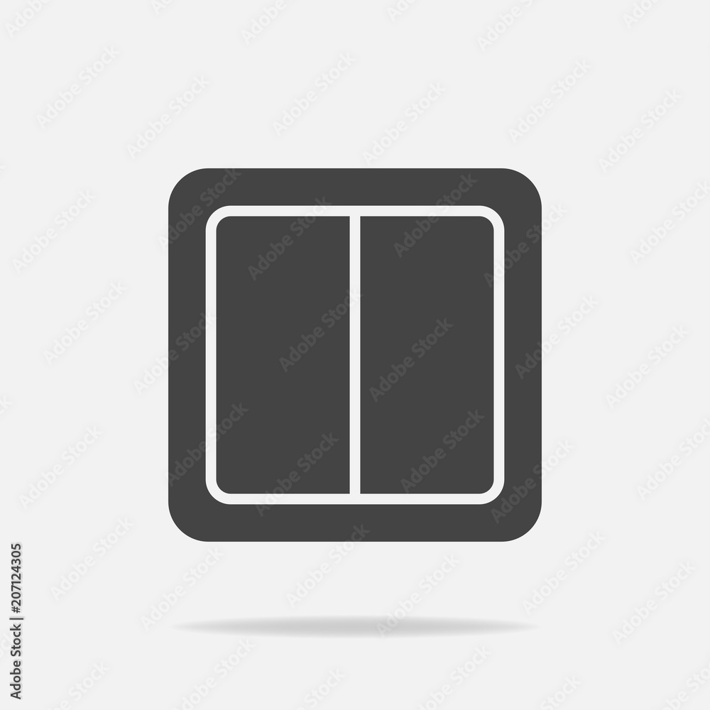 Electrical switch vector icon. Light switch icon. Electrical switch vector icon. Light switch icon.