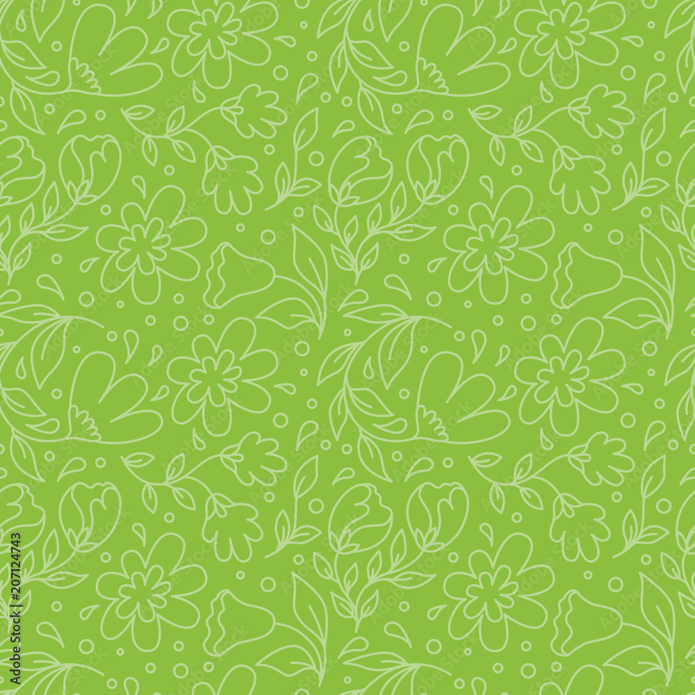  Surface pattern design with flowers