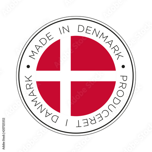 Made in Denmark flag icon.