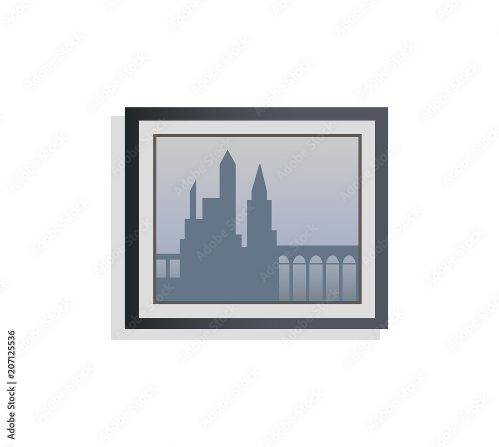 Fototapeta premium Interior Design City Picture Vector Illustration