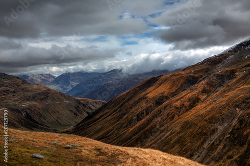 The Alpine region of Switzerland.