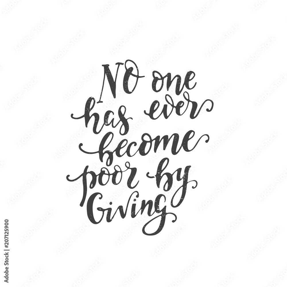 Charity lettering poster Charity lettering poster
